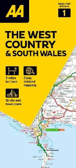 AA Road Map the West Country & South Wales