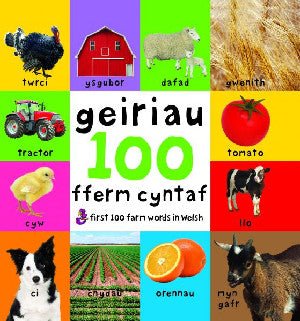100 Geiriau Fferm Cyntaf/First 100 Farm Words in Welsh - Siop y Pethe