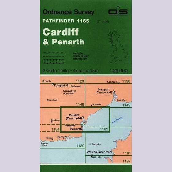 O.S. Pathfinder 1165 Cardiff & Penarth