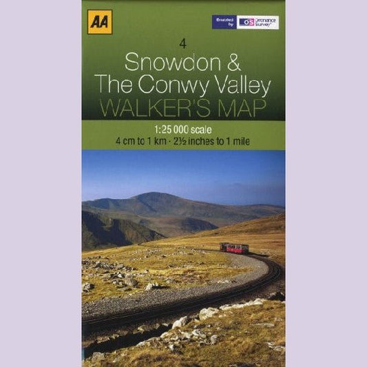 Walker's Map Snowdon & the Conwy Valley