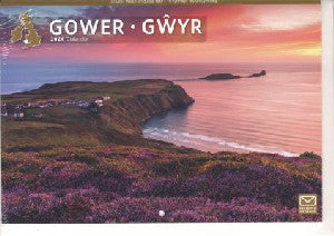 Gower Gŵyr 2024 Calendar A4