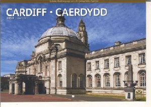 Cardiff Caerdydd 2024 A4 Calendr