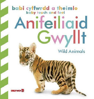 Babi Cyffwrdd a Theimlo: Anifeiliaid Gwyllt / Baby Touch and Feel