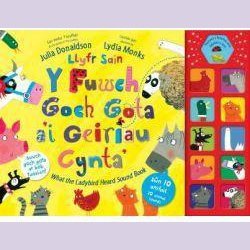 Y Fuwch Goch Gota a'i Geiriau Cynta (Llyfr Sain) - Julia Donaldson Welsh books - Welsh Gifts - Welsh Crafts - Siop y Pethe