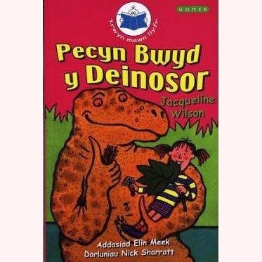 Cyfres Trwyn Mewn Llyfr: Pecyn Bwyd y Deinosor - Jacqueline Wilson Welsh books - Welsh Gifts - Welsh Crafts - Siop y Pethe