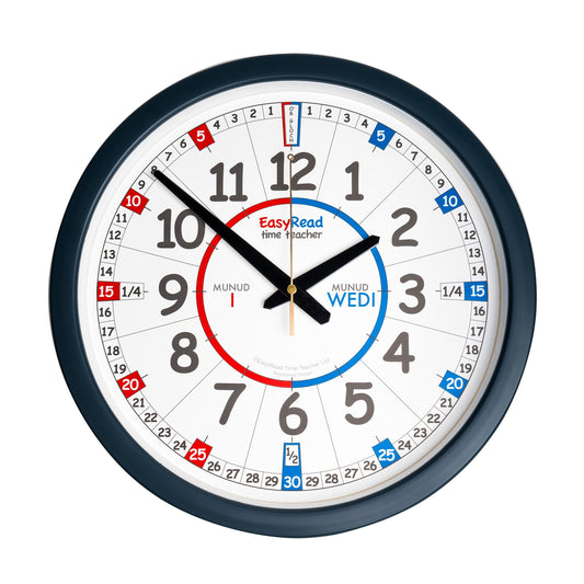 Welsh Classroom Clock - Siop y Pethe