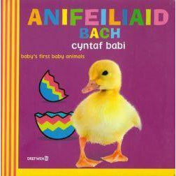 Anifeiliaid Bach Cyntaf Babi / Baby's First Baby Animals Welsh books - Welsh Gifts - Welsh Crafts - Siop y Pethe