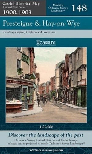 Cassini Historical Map: Revised New Series 1900-1903 - Presteigne and Hay-On-Wye 148 - Siop y Pethe