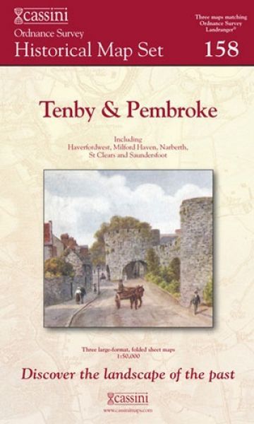 Cassini Historical Map Set: Tenby and Pembroke 158 - Siop y Pethe