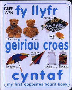 Fy Llyfr Geiriau Croes Cyntaf/My First Opposites Board Book - Siop y Pethe