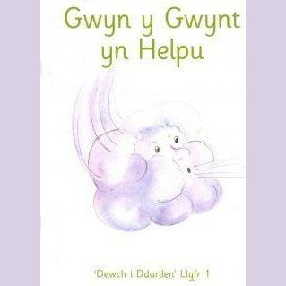 Dewch i Ddarllen: Llyfr 1. Gwyn y Gwynt yn Helpu Llyfrau Cymraeg - Anrhegion Cymraeg - Crefftau Cymreig - Siop y Pethe
