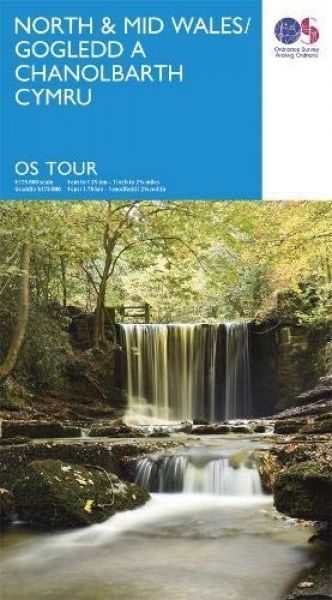 O.S. Tour Map North & Mid Wales/Gogledd a Chanolbarth Cymru