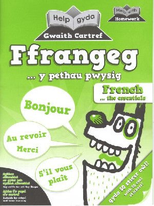 Help gyda Gwaith Cartref - Ffrangeg y Pethau Pwysig/Help with Homework - French Essentials - Siop y Pethe