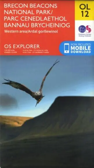 O.S. Explorer Ol 12 Brecon Beacons National Park Western Area/Parc Cenedlaethol Bannau Brycheiniog Ardal Orllewinol