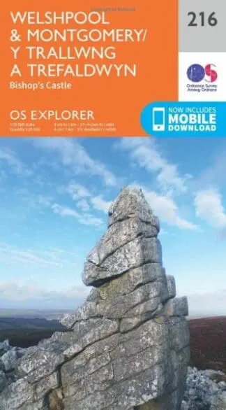 O.S. Explorer 216 Welshpool & Montgomery/Y Trallwng a Trefaldwyn
