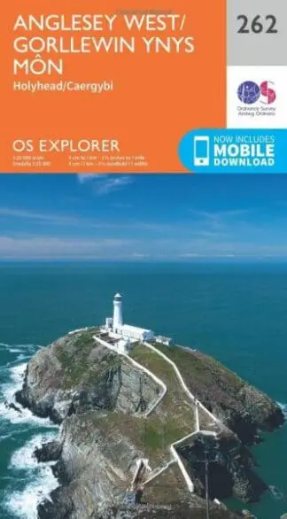 O.S. Explorer 262 Anglesey West/Gorllewin Ynys Môn