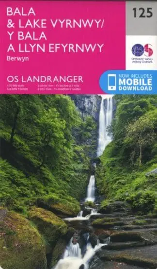 O.S. Landranger 125 Bala and Lake Vyrnwy, Berwyn /Y Bala a Llyn Efyrnwy, Berwyn