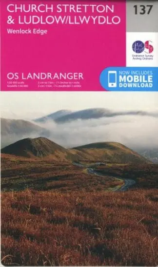 O.S. Landranger 137 Church Stretton and Ludlow, Wenlock Edge /Llwydlo, Wenlock Edge