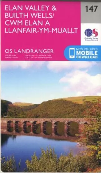 O.S. Landranger 147 Elan Valley and Builth Wells/Cwm Elan a Llanfair-ym-Muallt