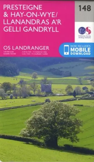 O.S. Landranger 148 Presteigne and Hay-On-Wye/Llanandras a’r Gelli Gandryll