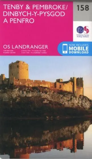 O.S. Landranger 158 Tenby and Pembroke/Dinbych-y-Pysgod a Penfro