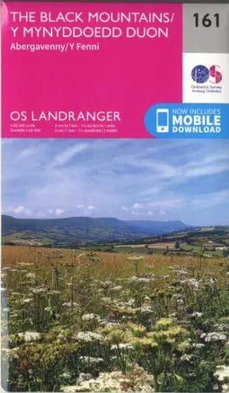 O.S. Landranger 161 the Black Mountains, Abergavenny /Y Mynyddoedd Duon, Y Fenni