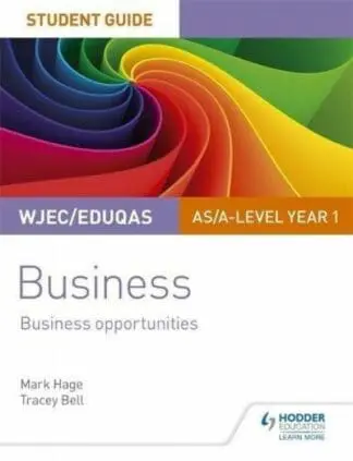 WJEC/Eduqas AS/A-Level Year 1 Business Student Guide 1: Business Opportunities