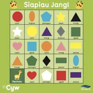 Mat Rhaglennu Cyw: Siapiau Jangl