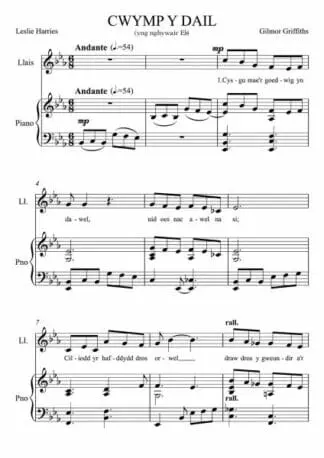 Cwymp y Dail – Cywair E Fflat