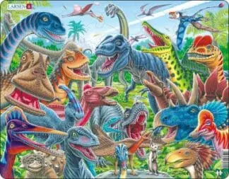 Jig-so Deinosoriaid Hapus / Cheerful Dinosaurs Jigsaw