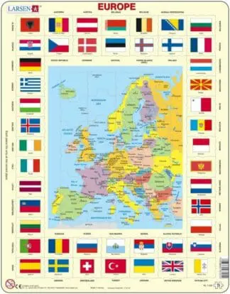 Cyfres Mapiau Atebol o’r Byd: Map of Europe