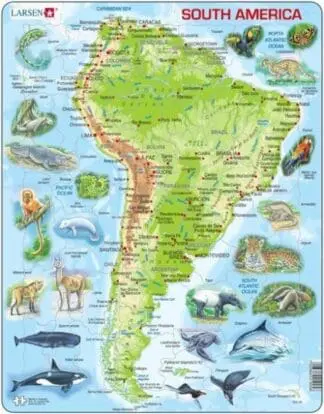 Map of South America