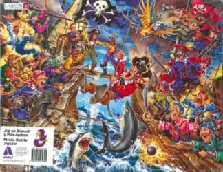 Jig-So Brwydr y Mor-Ladron/Pirate Battle Jigsaw
