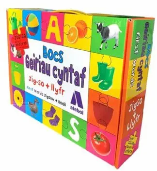 Bocs Geiriau Cyntaf – Llyfr a Jig-So