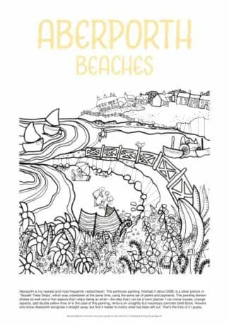 Helen Elliott Poster: Aberporth Beaches