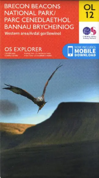 O.S. Explorer Ol 12 Brecon Beacons National Park Western Area/Parc Cenedlaethol Bannau Brycheiniog Ardal Orllewinol