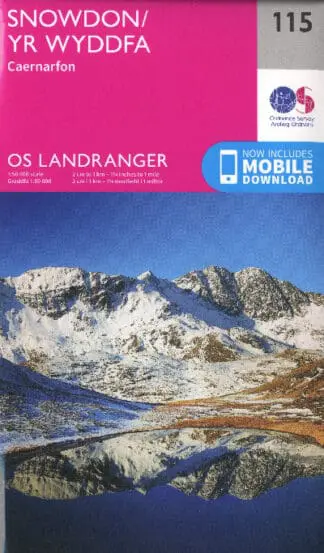 O.S. Landranger 115 Snowdon/Yr Wyddfa