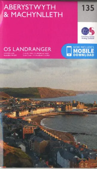 O.S. Landranger 135 Aberystwyth and Machynlleth / Aberystwyth a Machynlleth