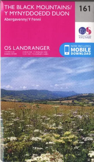 O.S. Landranger 161 the Black Mountains, Abergavenny /Y Mynyddoedd Duon, Y Fenni