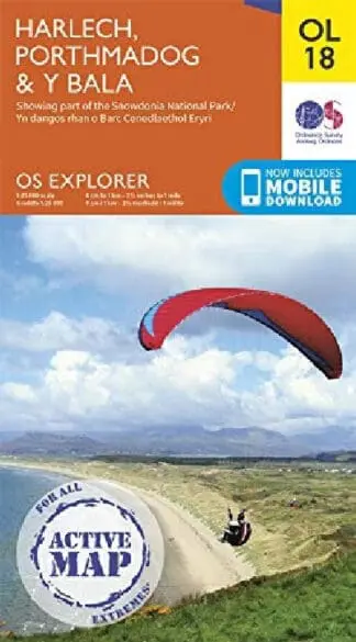 O.S. Explorer Ol 18 Harlech Active