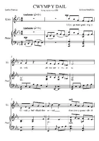 Cwymp y Dail – Cywair E Fflat