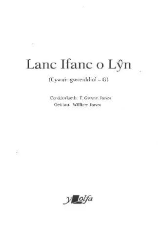 Lanc Ifanc o Lŷn (Cywair Gwreiddiol – G)
