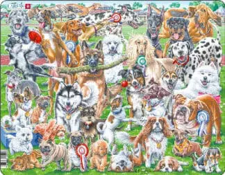 Jig-so Cŵn Ciwt a Chwareus / Cute and Playful Dogs Jigsaw