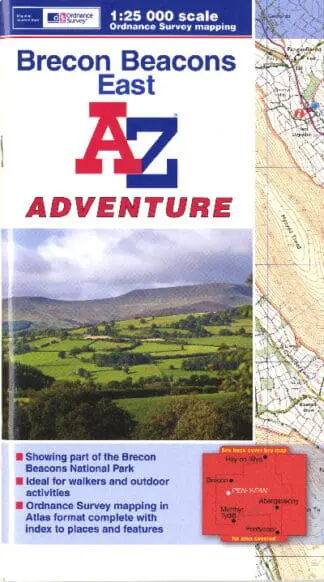 Brecon Beacons East A-Z Adventure Atlas