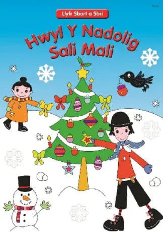 Llyfr Sbort a Sbri: Hwyl y Nadolig Sali Mali