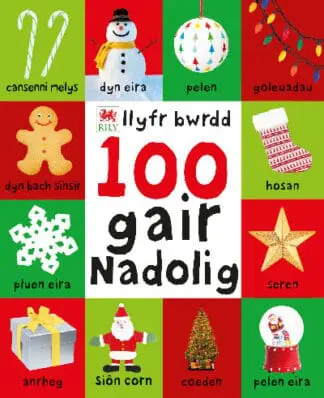 100 Gair Nadolig – Llyfr Bwrdd