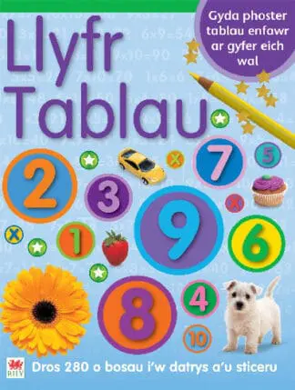 Llyfr Sticeri Tablau gyda Phoster Tablau
