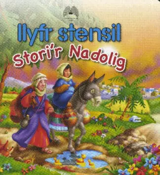 Llyfr Stensil Stori’r Nadolig