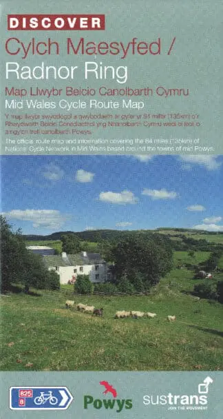 Cylch Maesyfed/Radnor Ring – Map Llwybr Beicio Canolbarth Cymru/Mid Wales Cycle Route Map