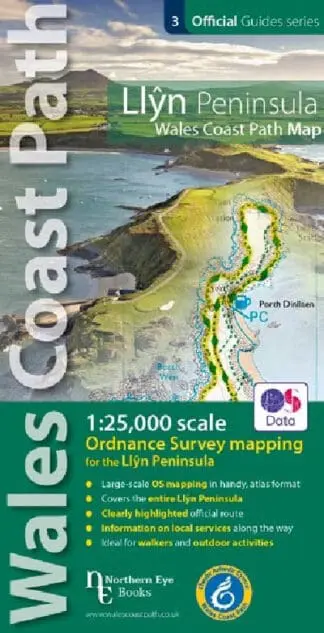 Official Guide Series – Wales Coast Path: Llŷn Peninsula Coast Path Map